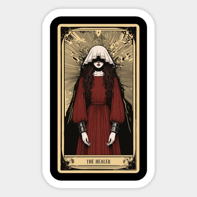 The Healer Tarot Card Sticker by North Eastern Roots